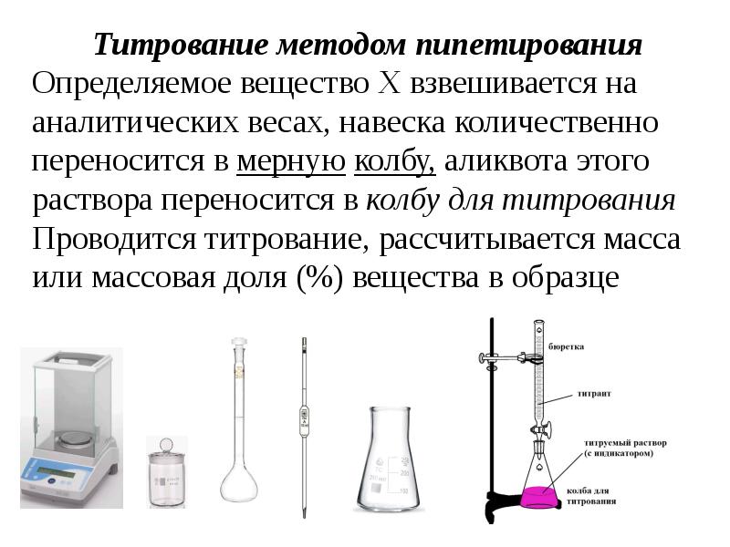 Титрование схема установки