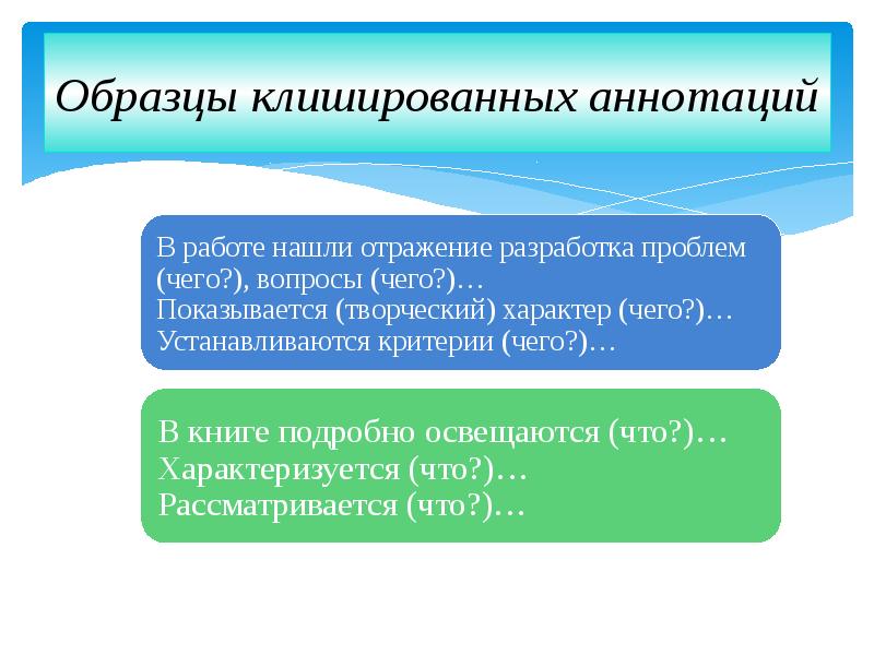 Презентация тезисы выписки аннотация конспект реферат