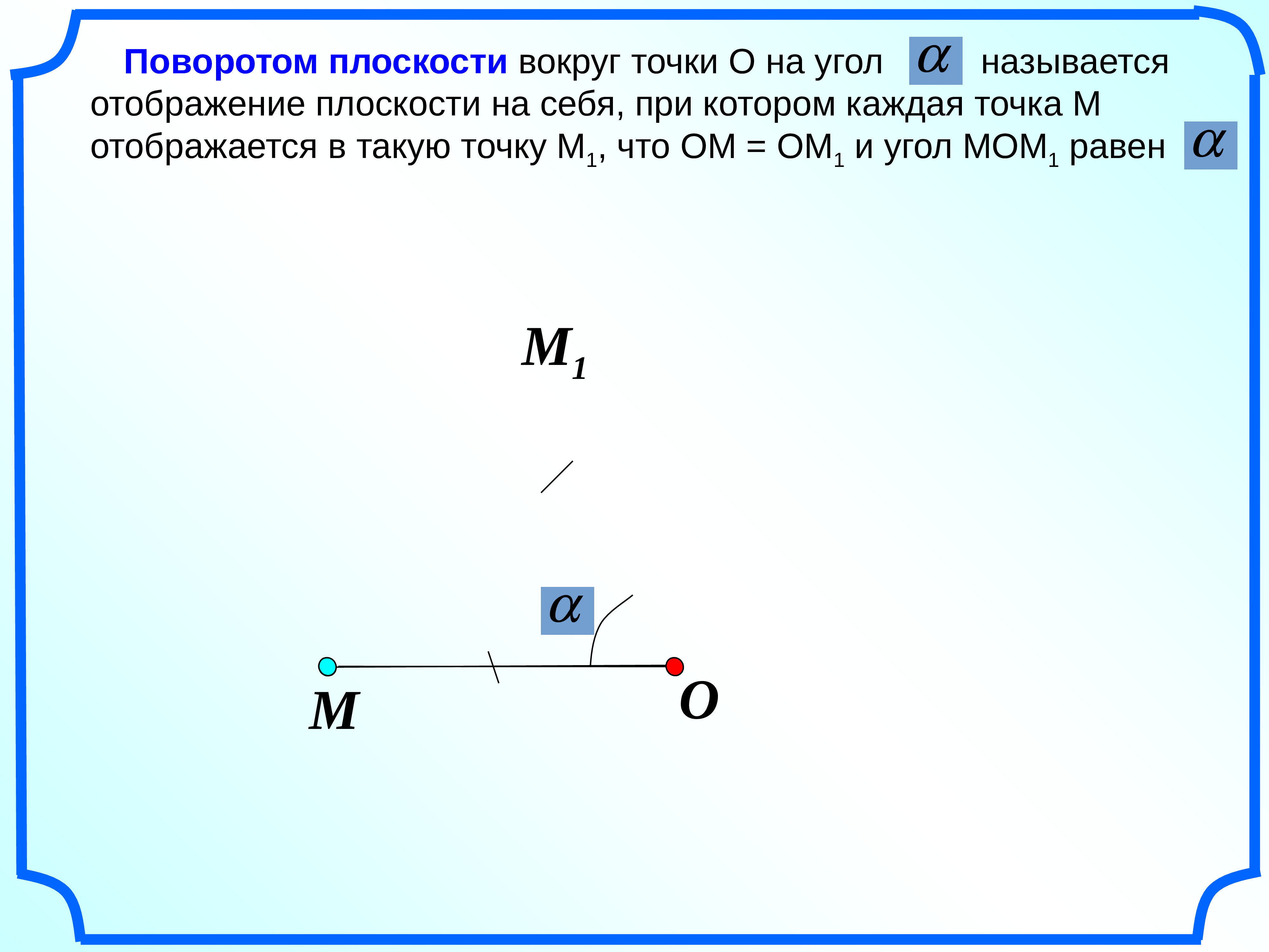 Поворот презентация 9 класс мерзляк