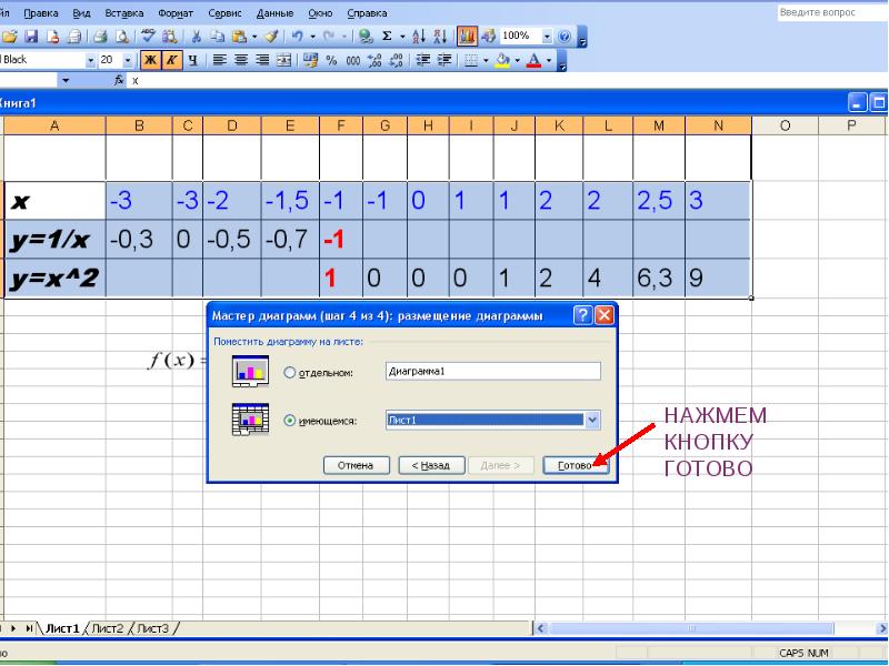 Построение диаграмм и графиков в excel презентация