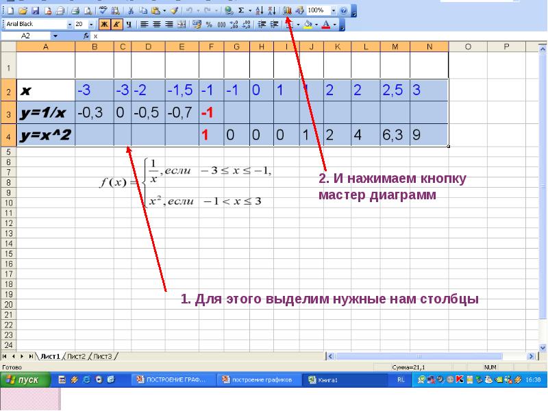 Диаграммы и графики в excel реферат