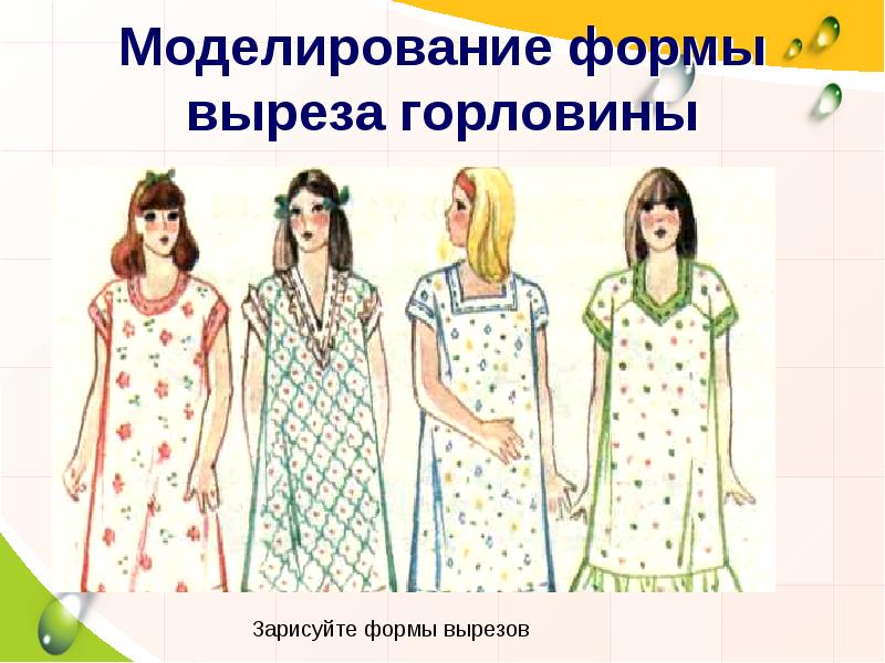 Моделирование формы выреза горловины Моделирование формы выреза горловины