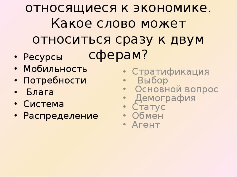 Обществознание 8 класс конспект производство основа экономики