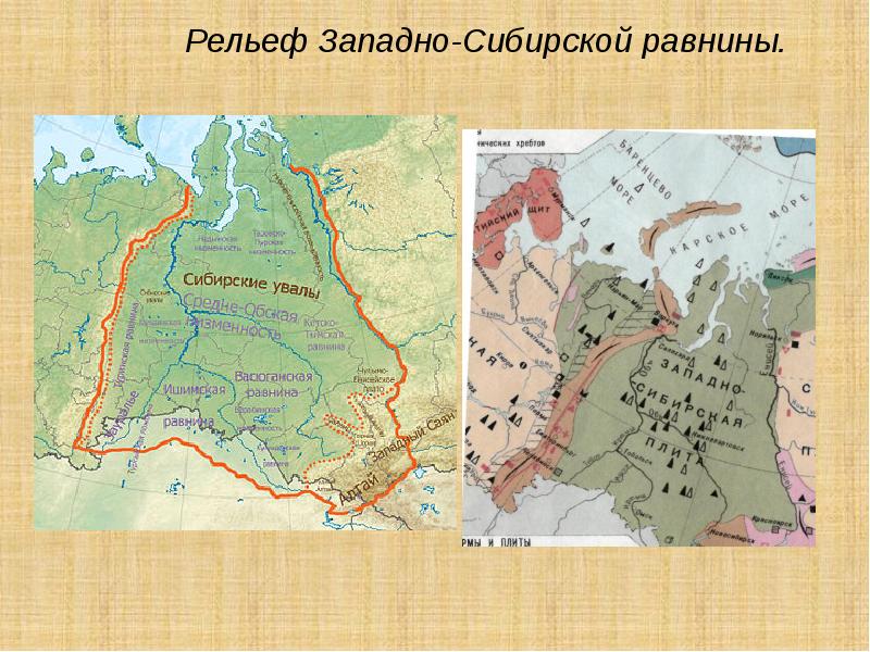 Определим характер рельефа западно сибирской равнины