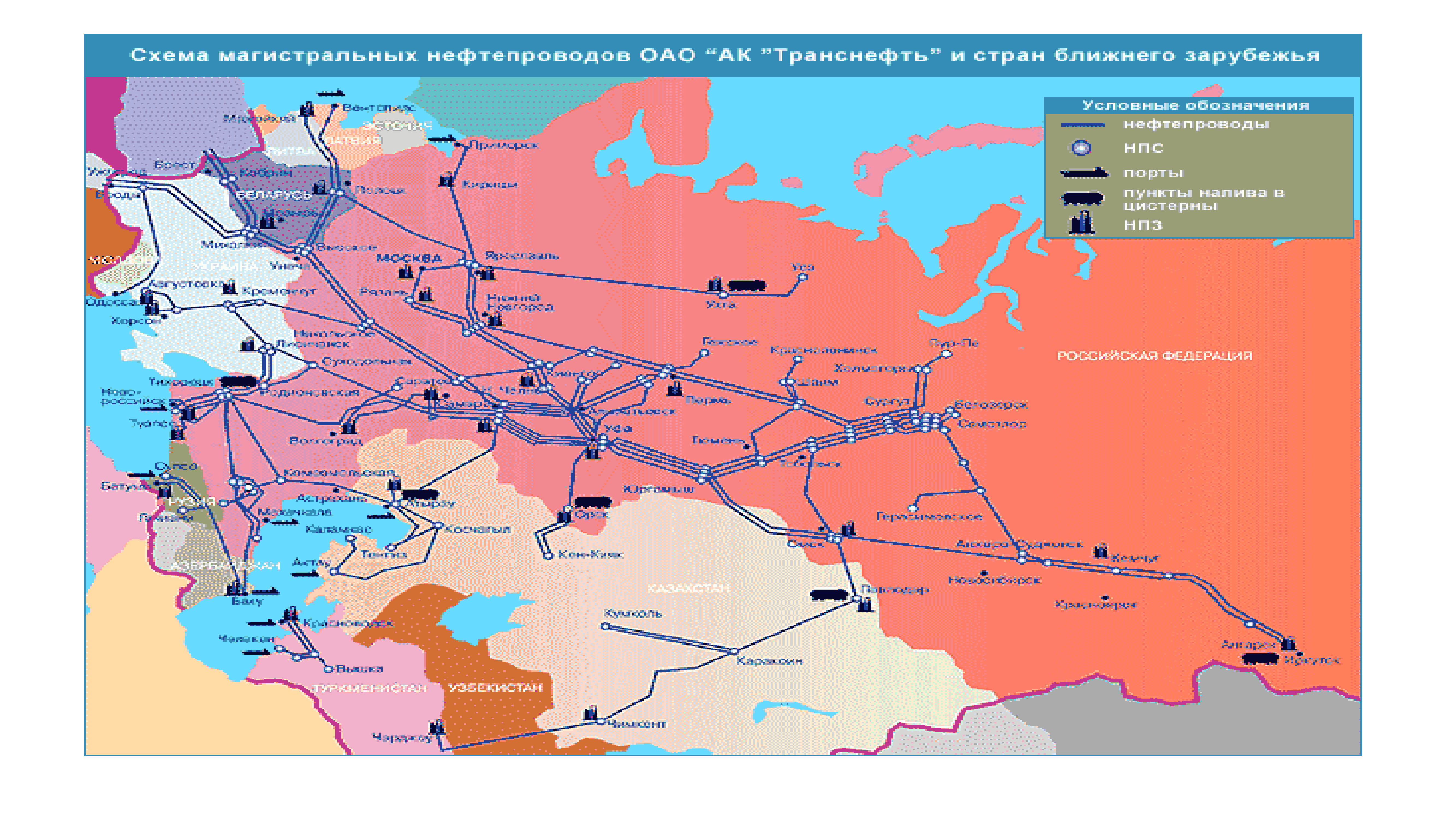 Схема трубопровода транснефть