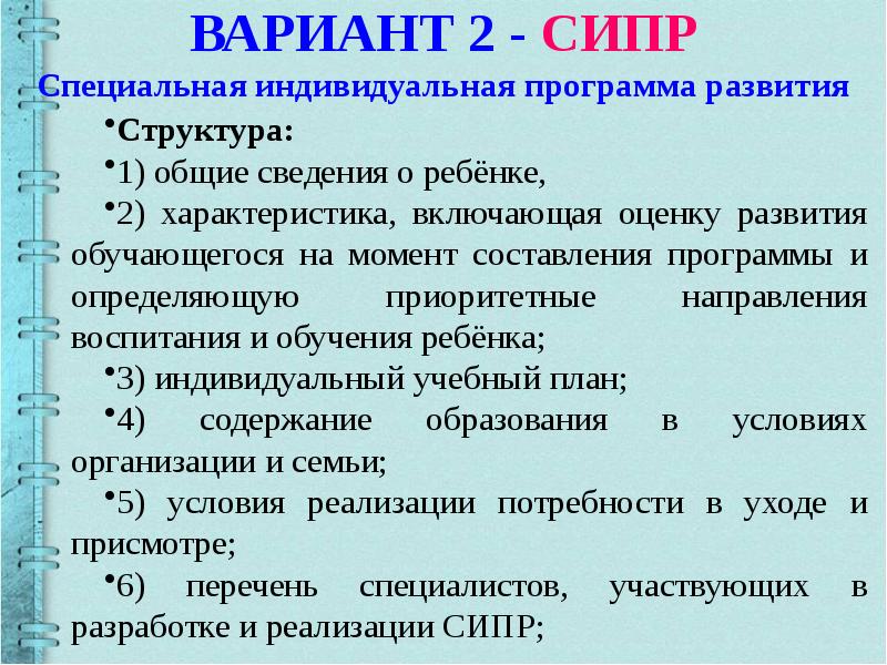 Специальная индивидуальная