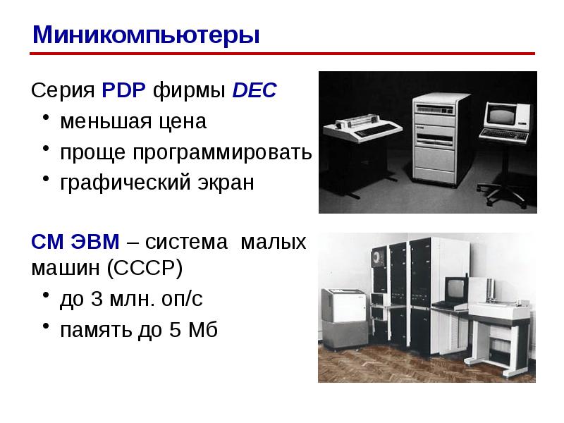 Миникомпьютер на интегральных схемах