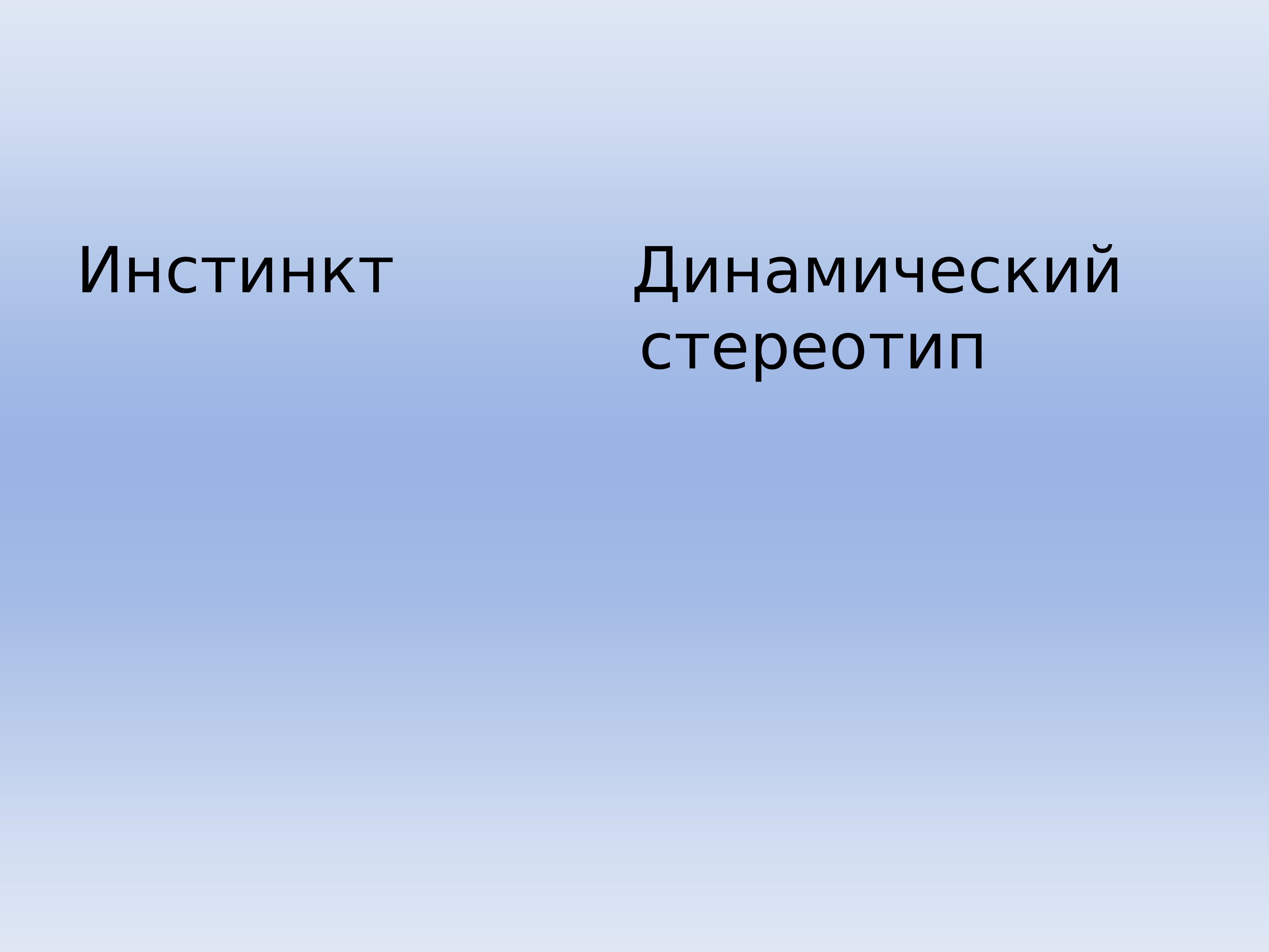 Динамические отличия. Инстинкт и динамический стереотип. Отличие динамических стереотипов от инстинктов. Инстинкты врожденные и приобретенные. Инстинкт размножения.