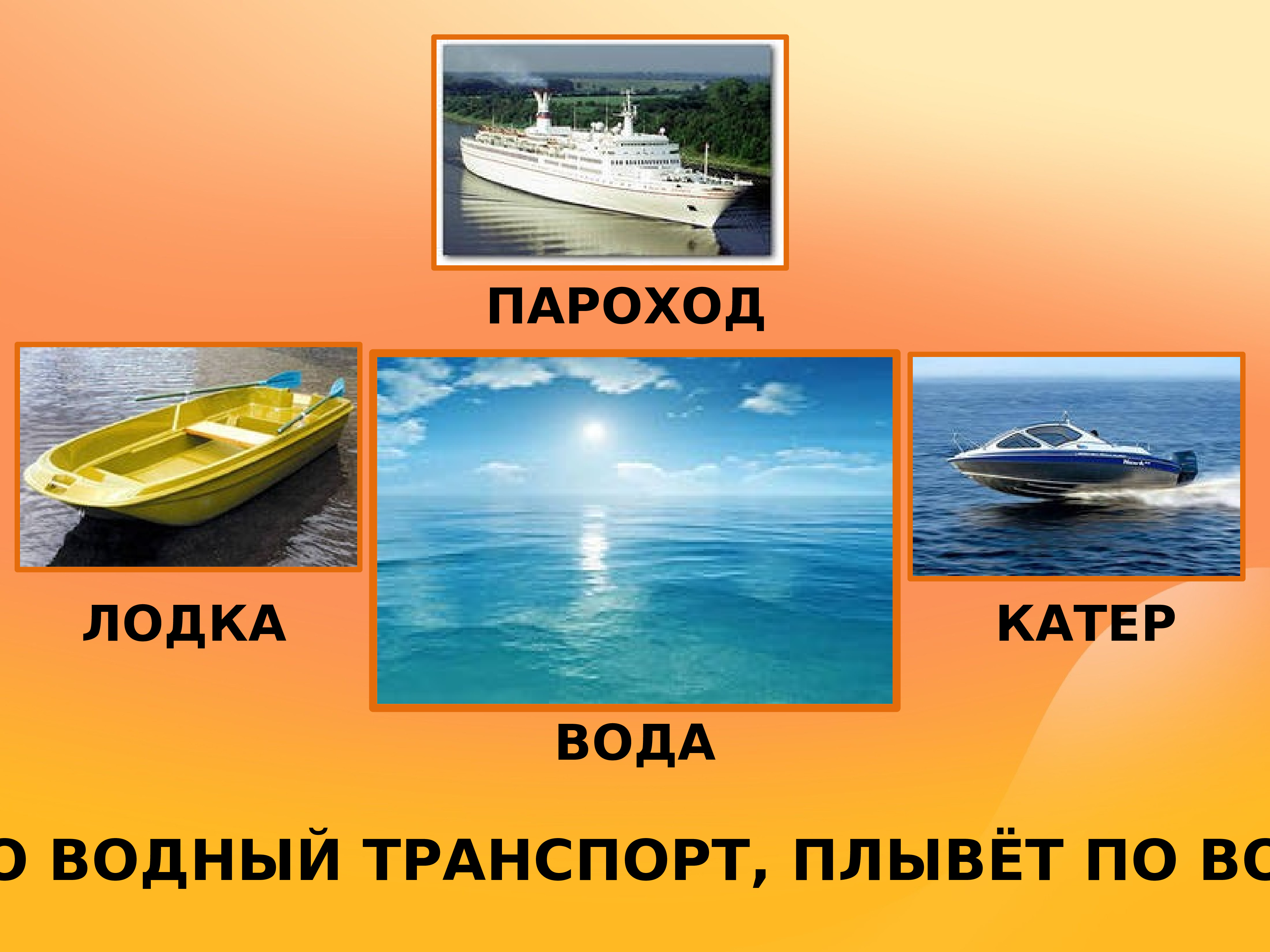 Создания водный транспорт. Водный транспорт. Виды водного транспорта для детей. Водный транспорт картинки для детей. Водный транспорт для дошкольников.