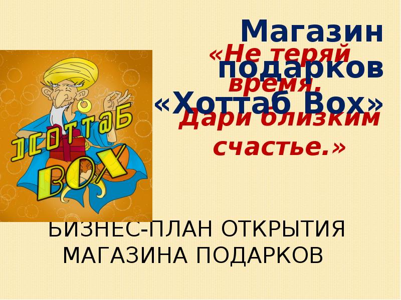 Презентация бизнес идеи магазина