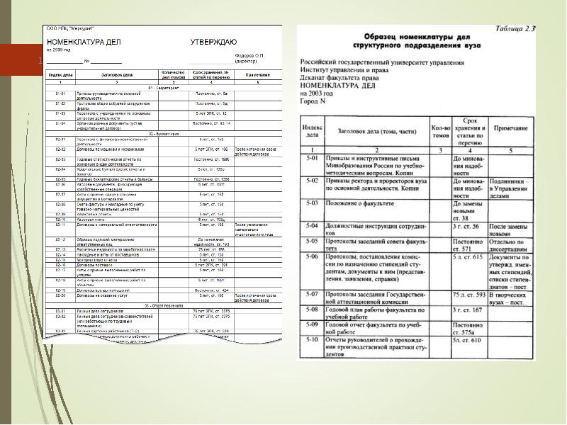 Образец форма номенклатуры дел организации образец
