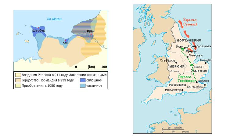 Нормандское завоевание англии карта