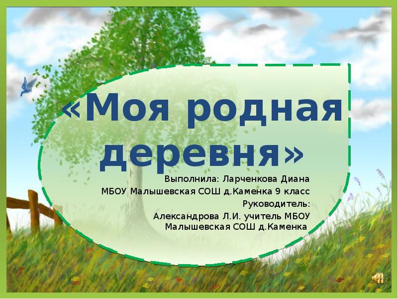 Проект моя деревня