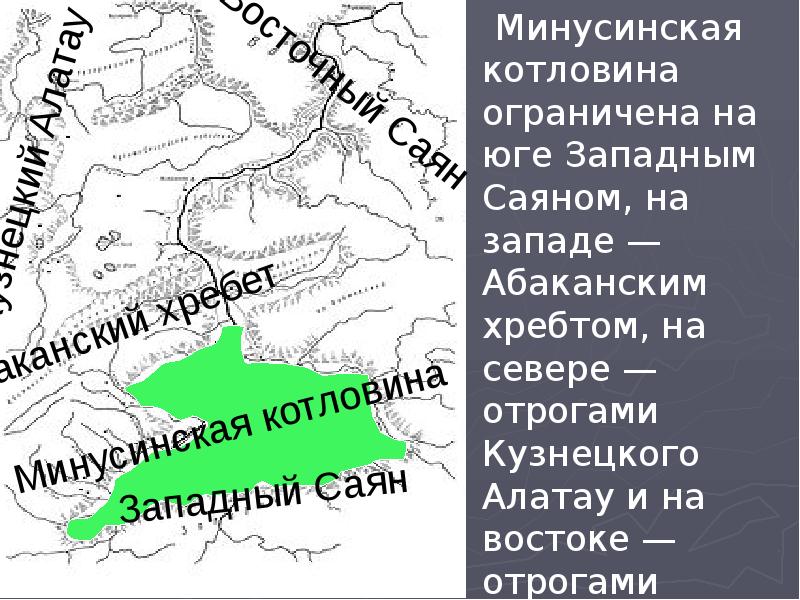 Минусинская котловина презентация 8 класс