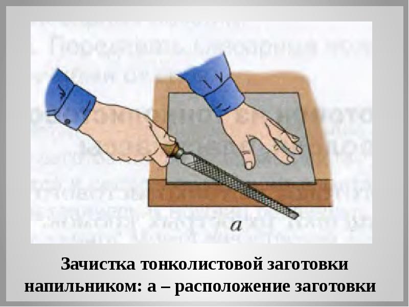 Зачистка заготовок. Зачистка заготовок из тонколистового металла и проволоки 5 класс. определение зачистка. зачистка напильником автоматическая. зачистка напильником 5 класс картинки.