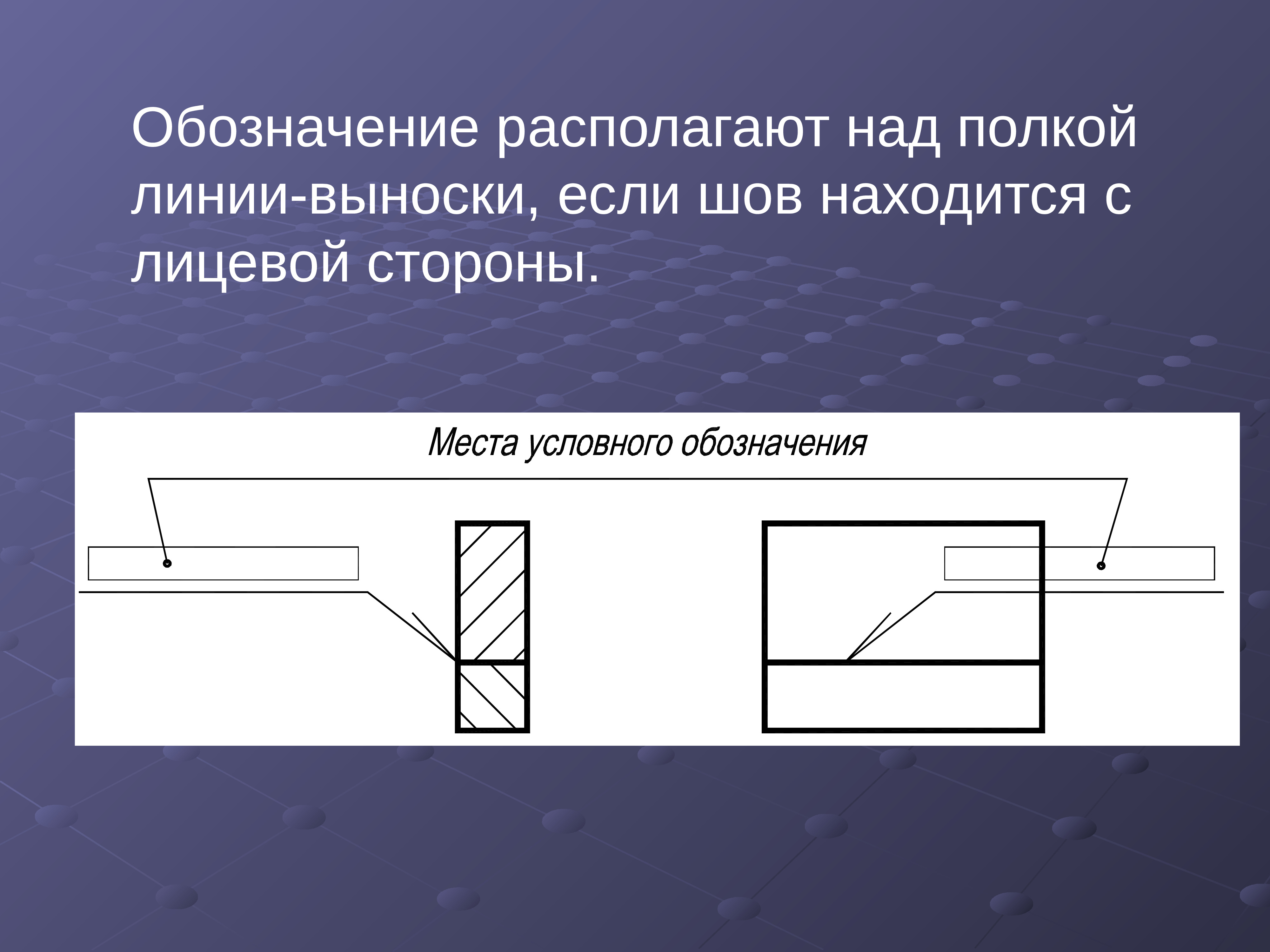 выносные полки на чертежах