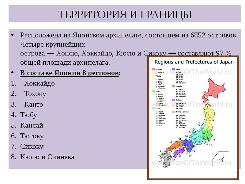 Общая характеристика японии презентация