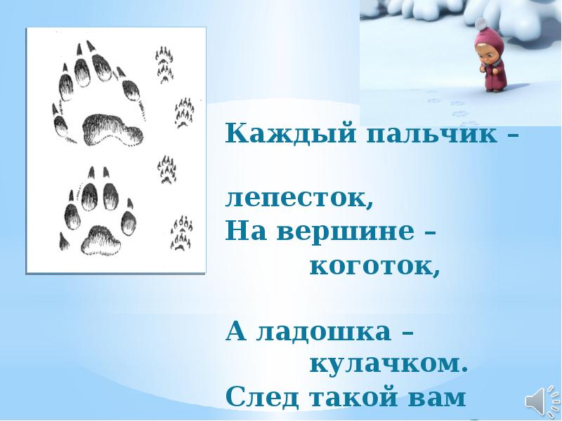 Про следы. Загадки про следы животных. Загадки про следы зверей. Стихи про следы на снегу. Стих след.