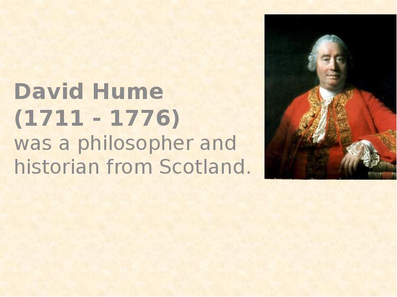 Реферат: An Enquiry Concerning David Hume