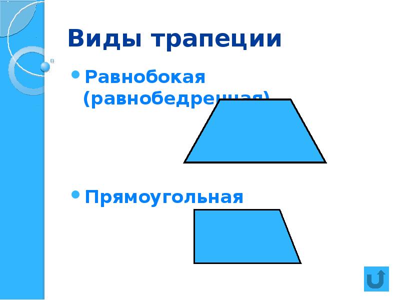 Любой трапеции параллельны. Виды трапеций. Прямоугольник в виде трапеции. Трапециевидный вид. Равнобокая трапеция.