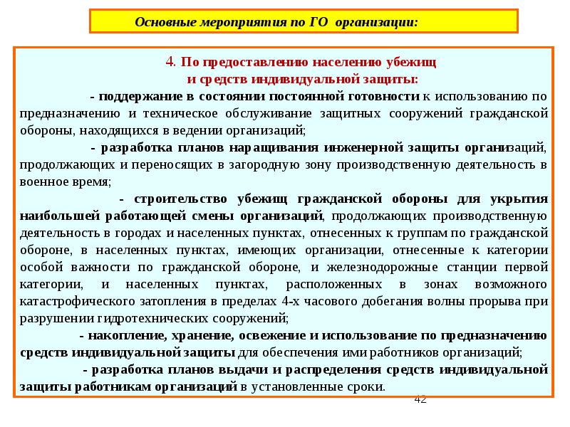 Какие организации освобождаются от составления плана приведения в готовность го и плана го