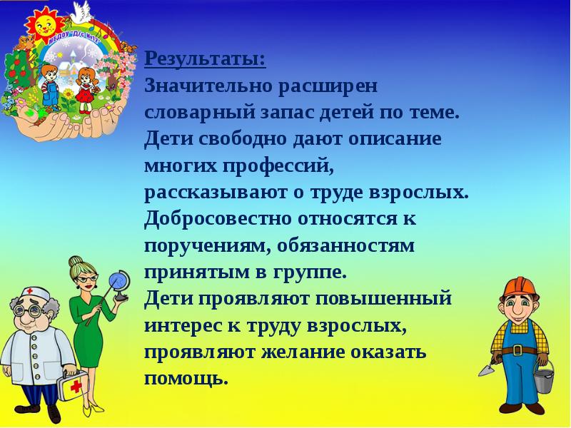 Профессии презентация для дошкольников подгот группа