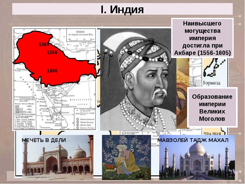 Презентация страны востока в 16 18 в