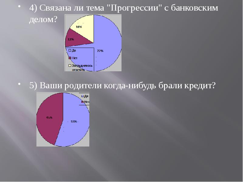 Тема ли. Арифметическая и Геометрическая прогрессии в повседневной жизни. Банк прогрессия.