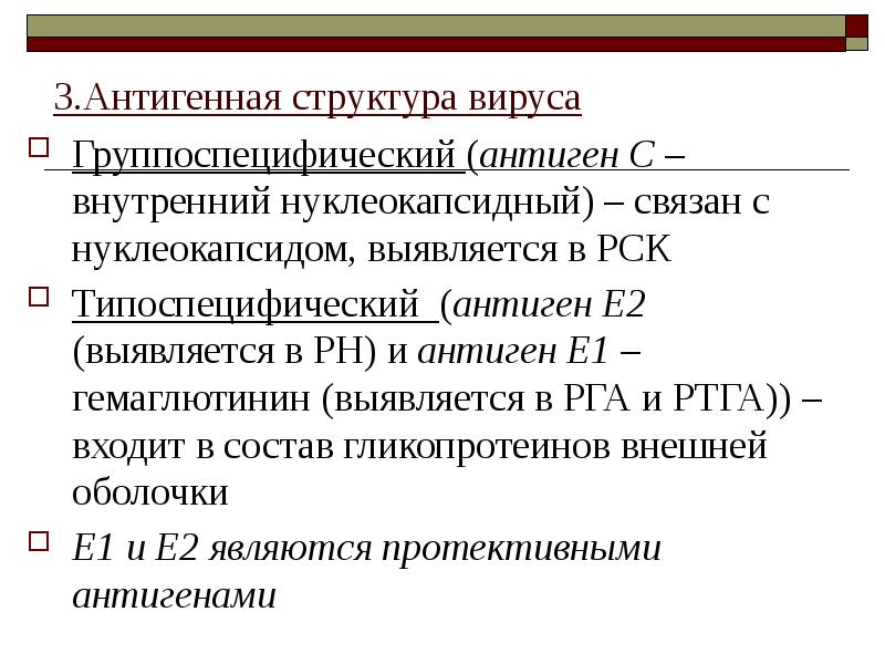 Антигены вирусов схема
