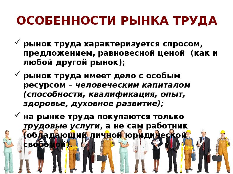 Особенности рынка труда в россии презентация