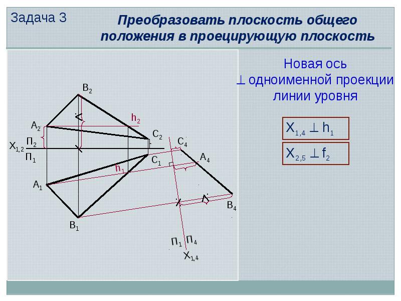 Преобразования комплексного чертежа