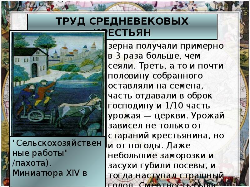 Презентация на тему средневековая деревня