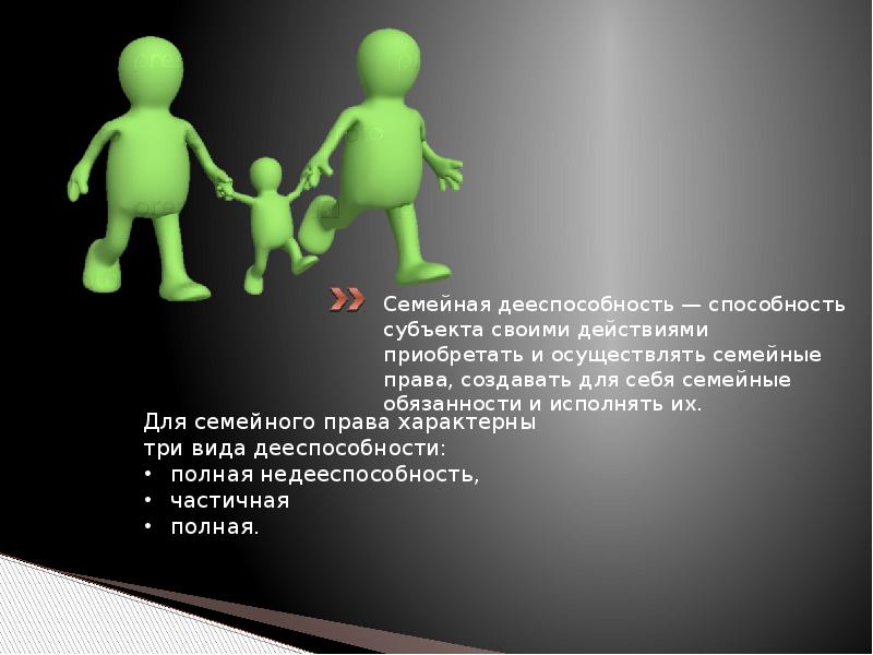 Семейная правоспособность и дееспособность. Понятие правоспособности и дееспособности в семейном праве. Семейная правоспособность это. Семейное право. Семейная правосубъектность.