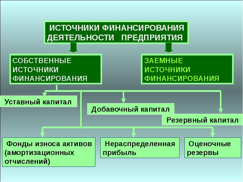 Источники финансирования проекта презентация 10 класс