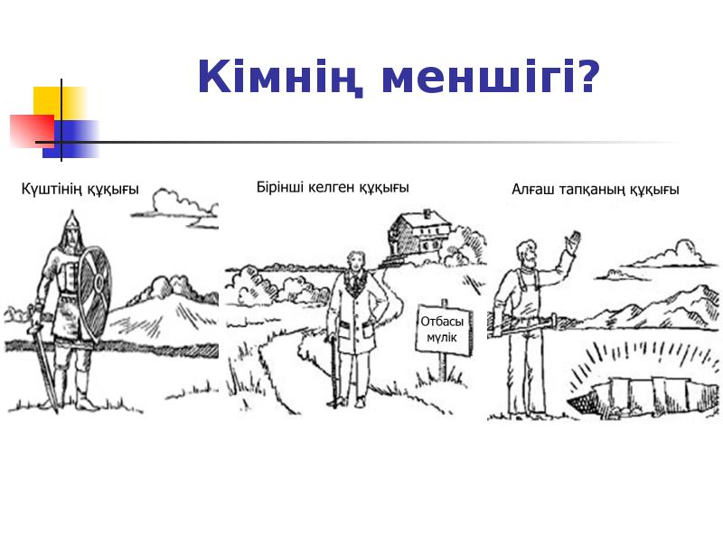 Кімнің меншігі? Кімнің меншігі?