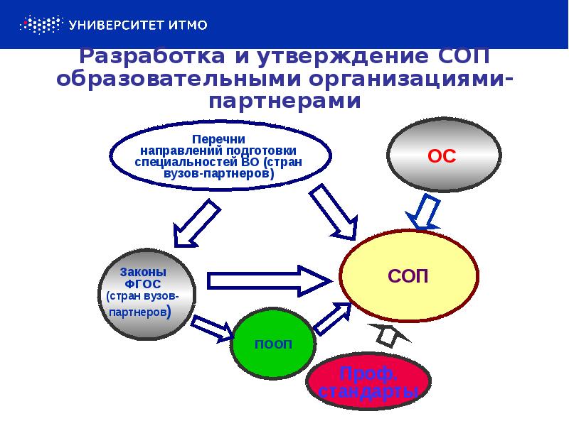 Разработка и утверждение СОП образовательными организациями-партнерами
