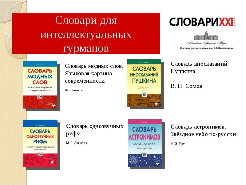 Словарь модных слов языковая картина современности владимир новиков