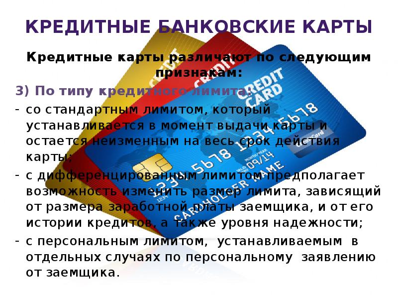 Презентация банковские карты