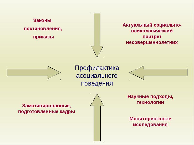 Асоциальное поведение презентация