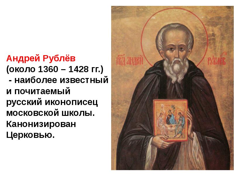 Философия Андрея Рублева: воплощение духовных идей в иконописи