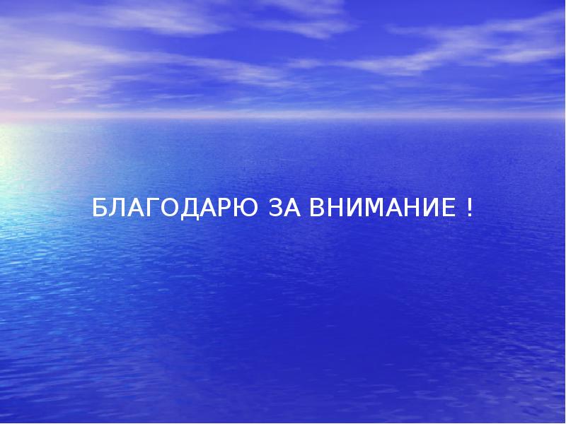 БЛАГОДАРЮ ЗА ВНИМАНИЕ !