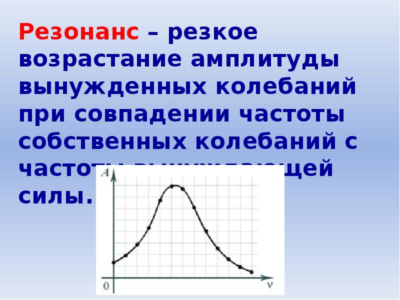 Свободные и вынужденные колебания резонанс презентация. Резкое возрастание амплитуды. Вынужденные колебания резонанс. Вынужденные механические колебания резонанс.