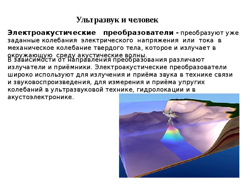 Воздействие ультразвука на организм человека презентация