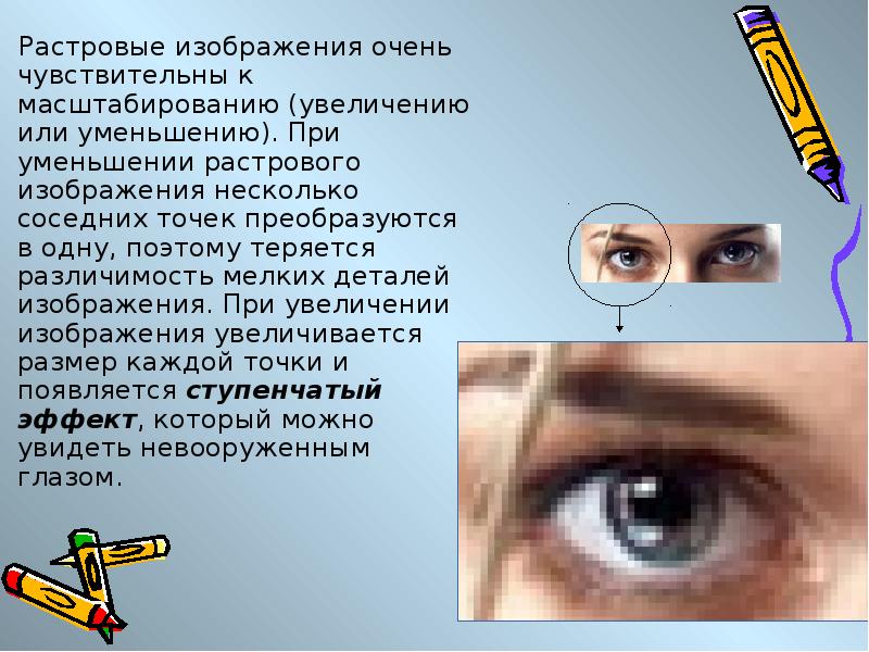 Какое изображение не теряет качество при увеличении или уменьшении