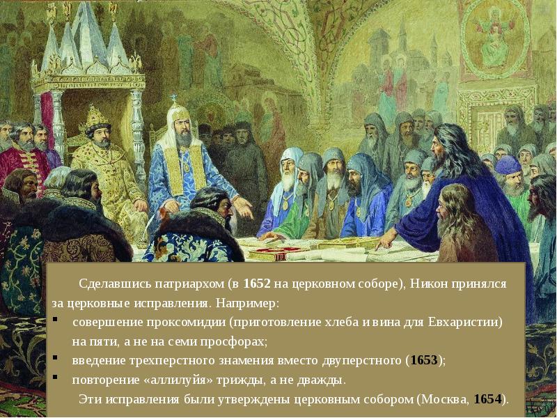 Никон церковный собор 1654 года