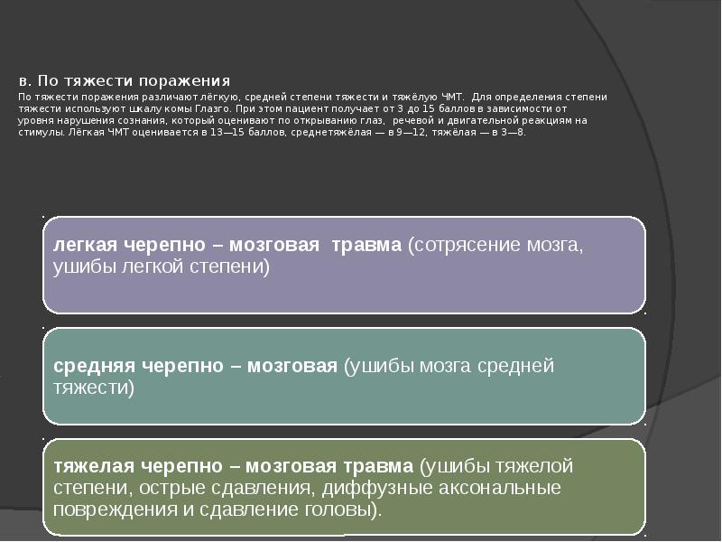 Тяжесть несчастного случая. ЧМТ по степени тяжести. Классификация ЧМТ по степени тяжести. Степени тяжести черепно-мозговой травмы. ЧМТ средней степени тяжести.