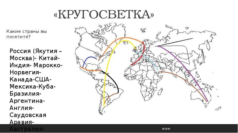 Карта соберская кругосветка