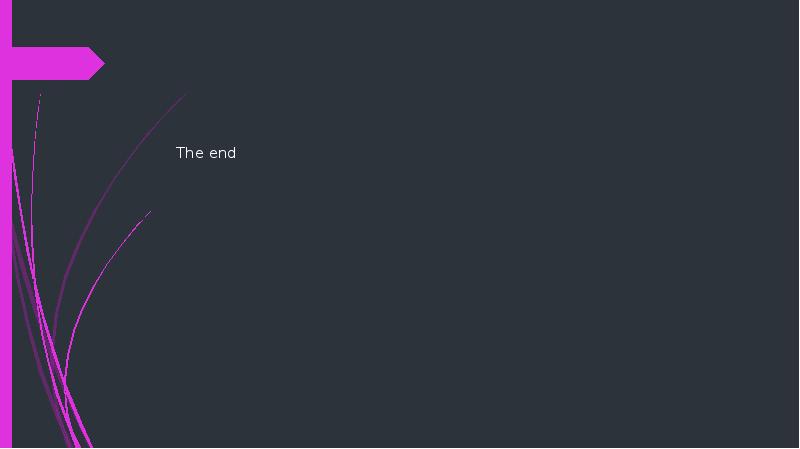 The end The end