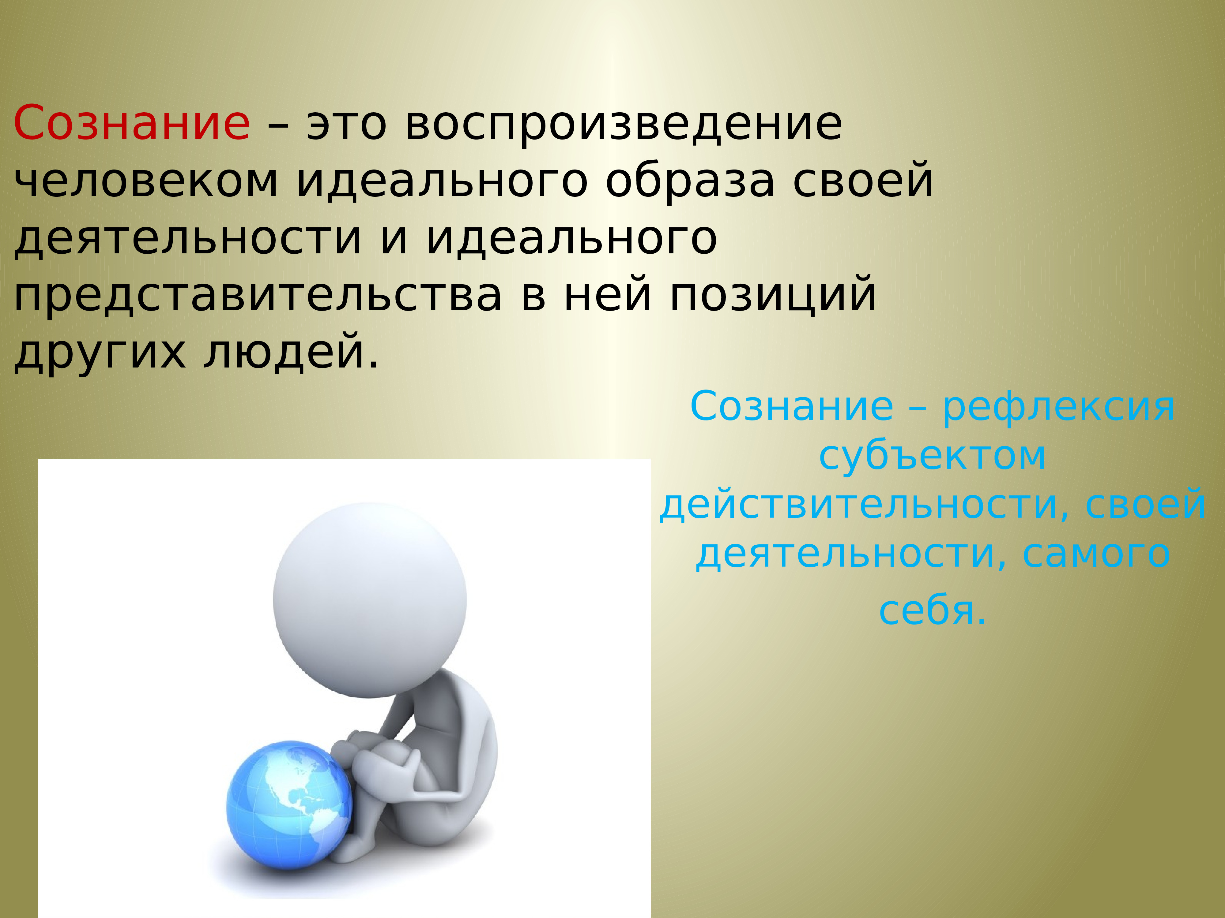 Воспроизведение это. Презентация на тему сознание. Рефлексия сознания. Символ и сознание презентация. Идеальный образ в сознании человека это.