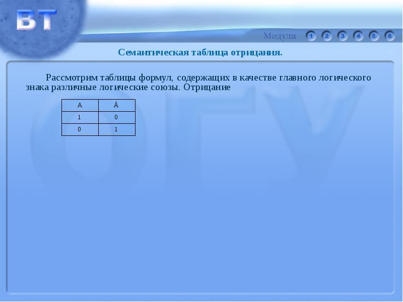 Содержание: Элементарная классическая логика. Семантика логических